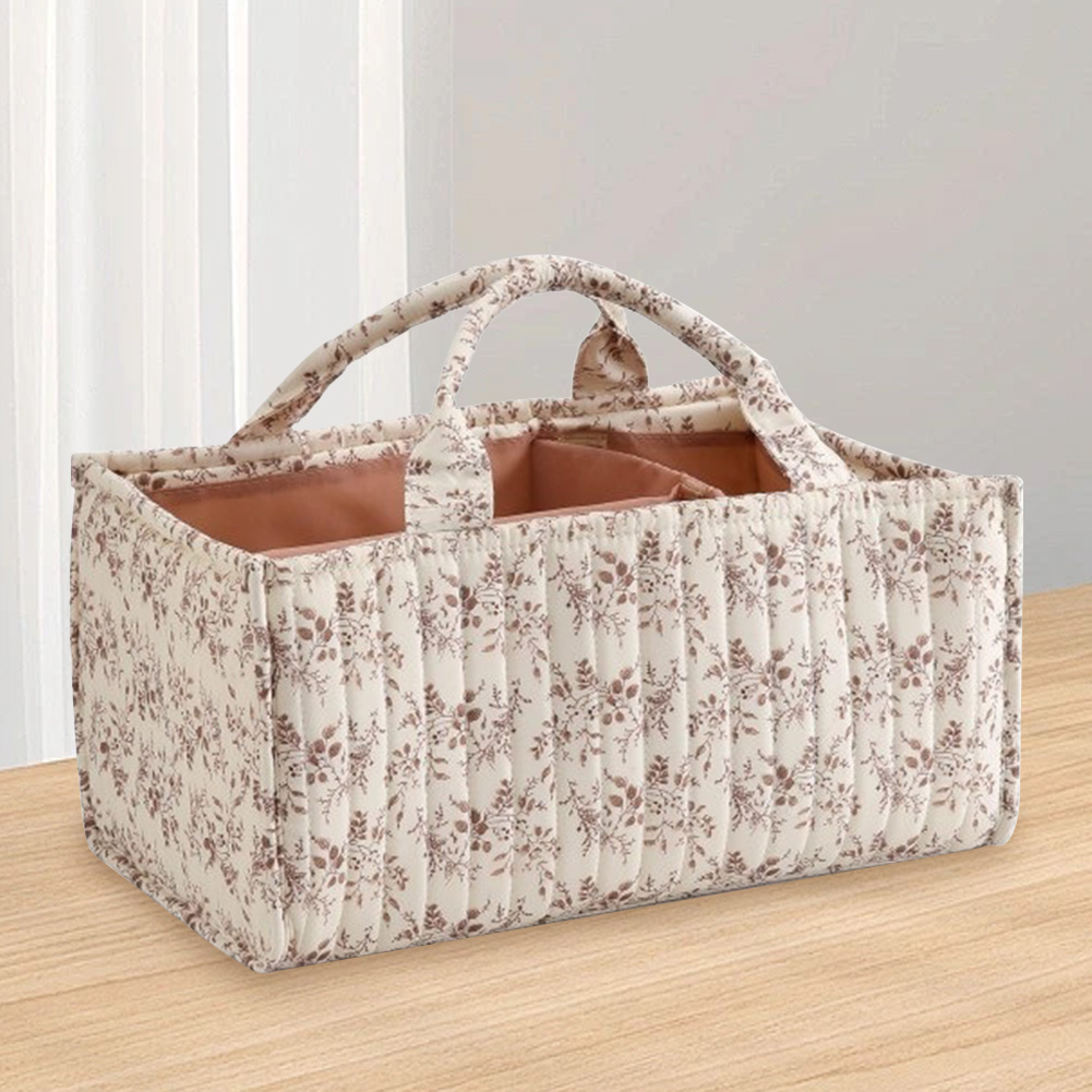 Baby Products Essentials - Floral Nursery Storage Basket with Removable