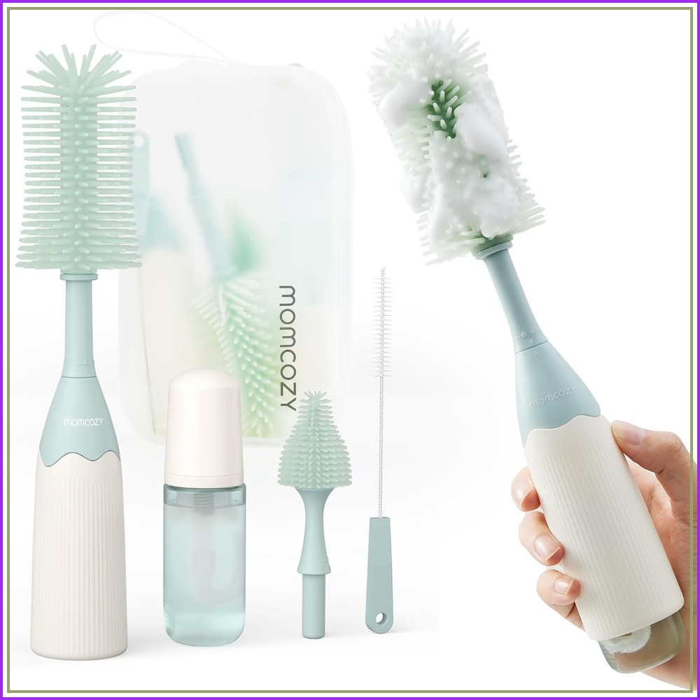 Baby Products Essentials - Bottle Brush Kit with Push-Press Foam