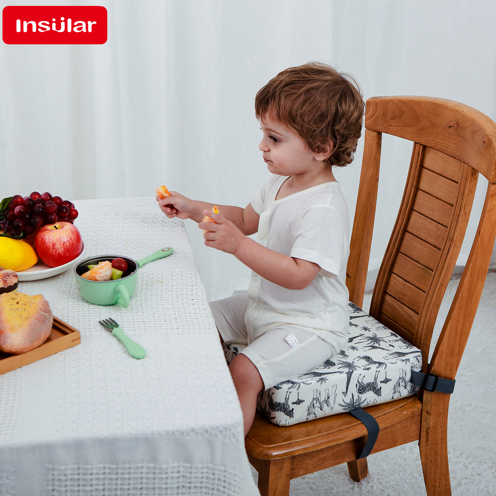 Baby High Chair Booster - INSULAR Kids Booster Seat Cushion, Portable
