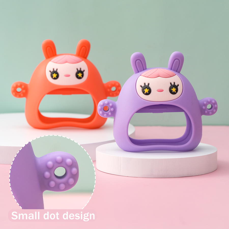 1PC Silicone Teether Toy BPA F - Teething Mitten Baby incelemesi ve fiyatı