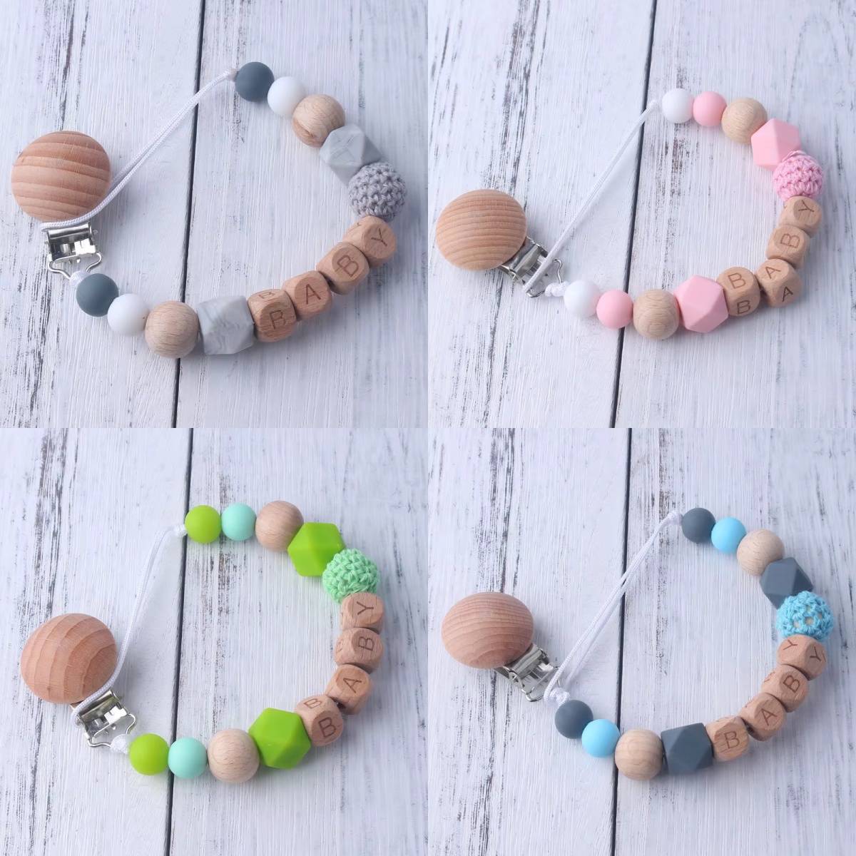 Baby Pacifier Clip with Wooden - Baby Teethers incelemesi ve fiyatı