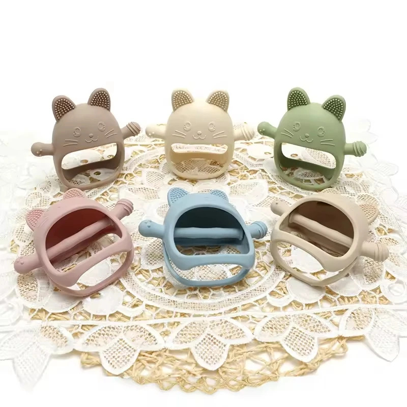 1PC Baby Silicone Teethers Glo - Teething Mitten Baby incelemesi ve fiyatı
