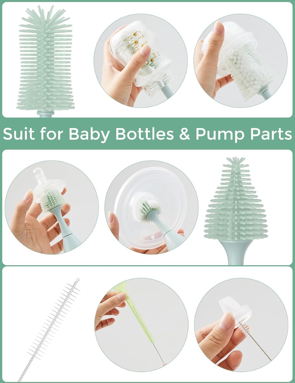 Bottle Brush Kit with Push-Pre - Baby Products Essentials incelemesi ve fiyatı