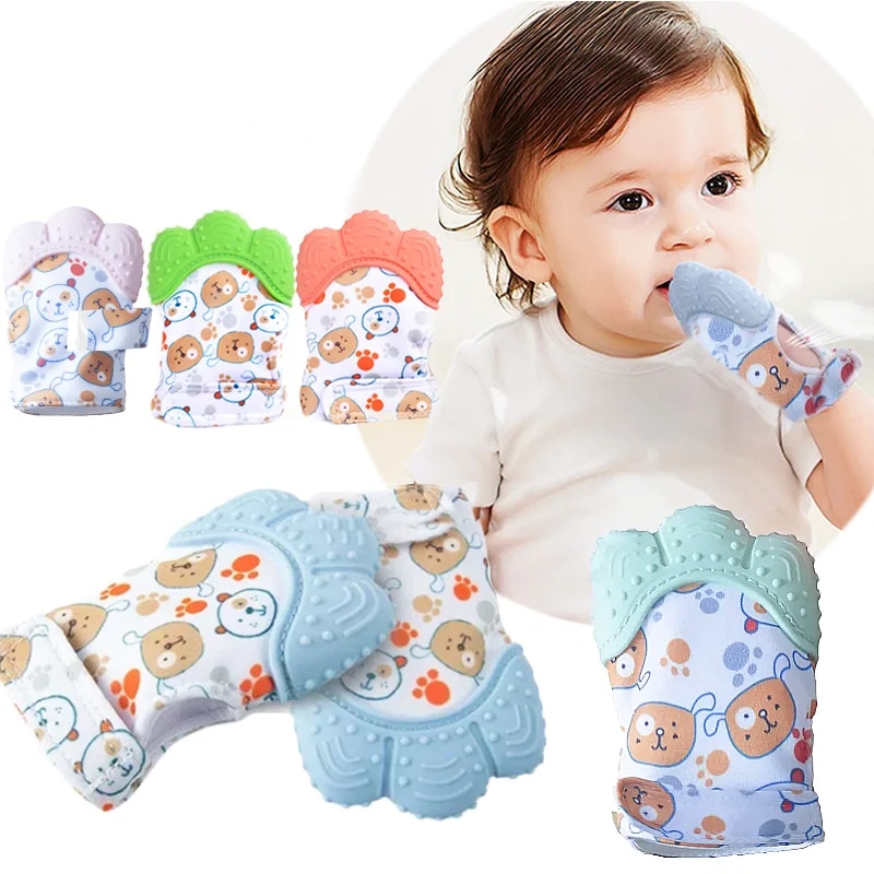 Cartoon Printed Baby Teether M - Teething Mitten Baby incelemesi ve fiyatı