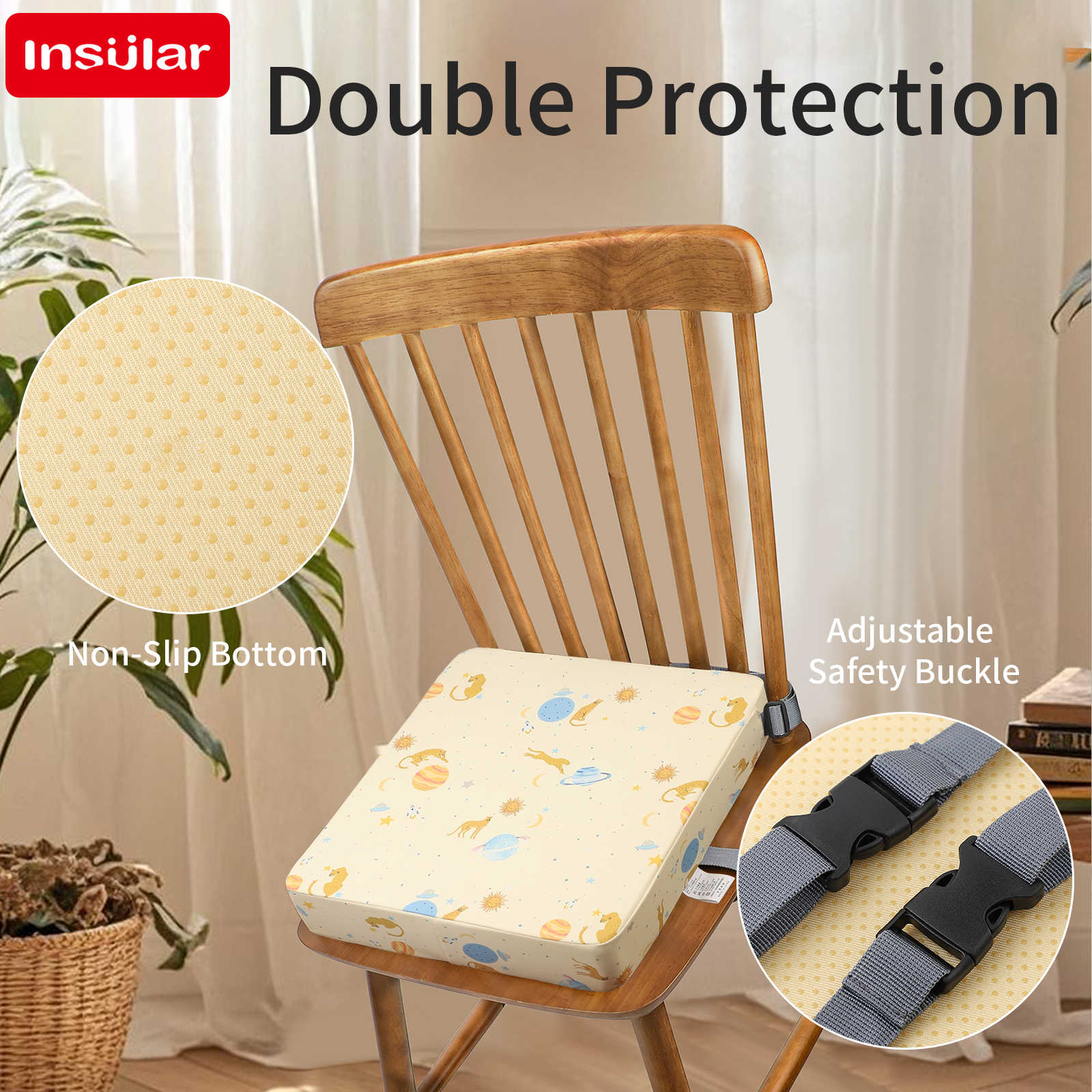 INSULAR Waterproof Non-Slip Hi - Baby High Chair Booster incelemesi ve fiyatı