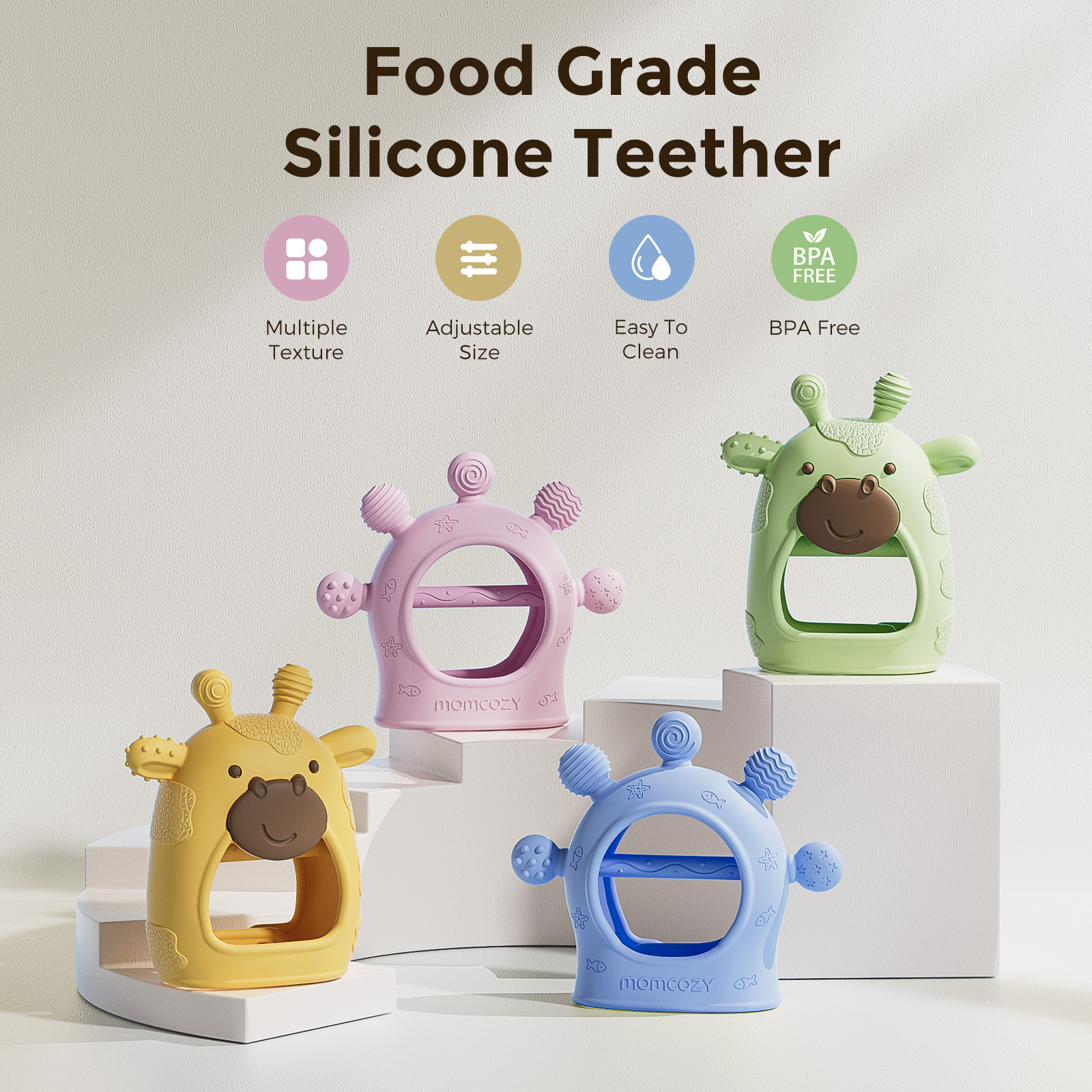 Momcozy Baby Teether Toys, Bab - Baby Products Essentials incelemesi ve fiyatı