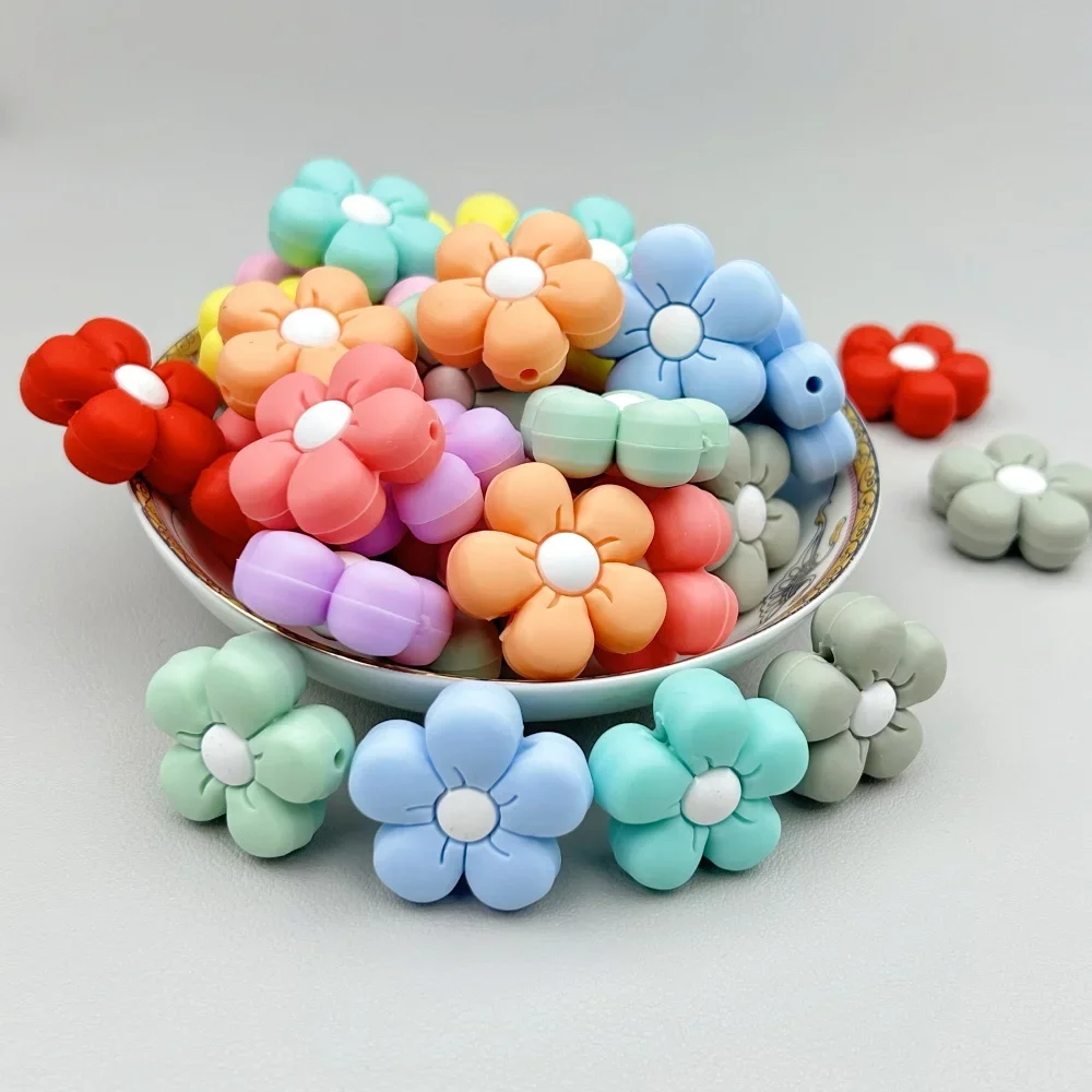 10PC Baby 11 Colors Flowers Be - Baby Teethers incelemesi ve fiyatı
