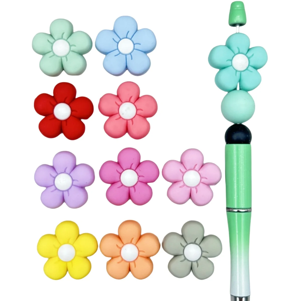 10PC Baby 11 Colors Flowers Be - Baby Teethers incelemesi ve fiyatı